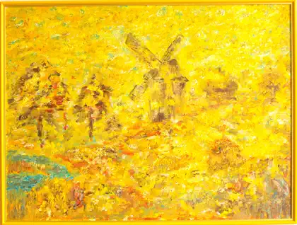 Eva Gata painting “Air”