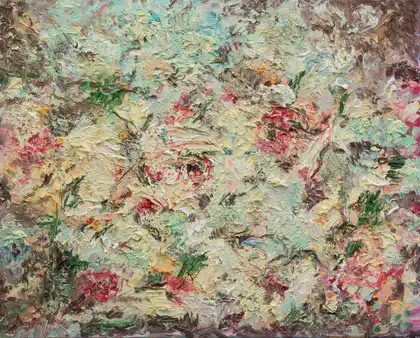 Eva Gata painting “Roses”