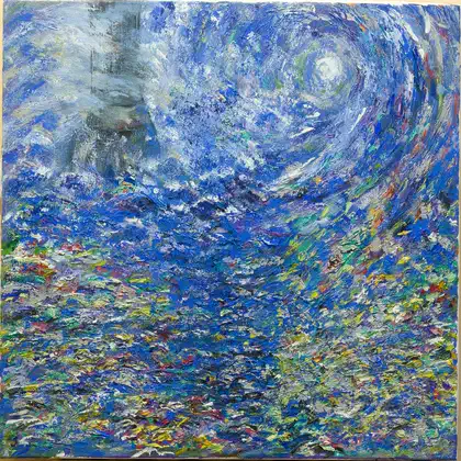 Eva Gata painting “Foundation”