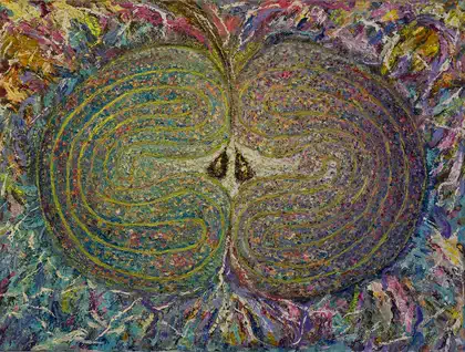 Eva Gata painting “Infinity”