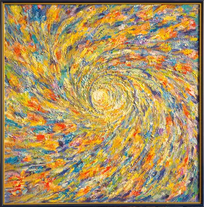 Eva Gata painting “Explosion”