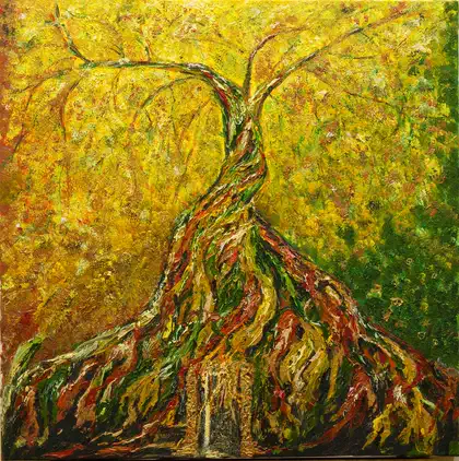 Eva Gata painting “The Door to the Kingdom”