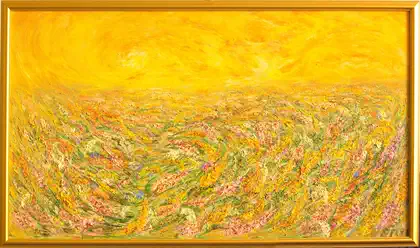 Eva Gata painting “Wind in the Steppe”
