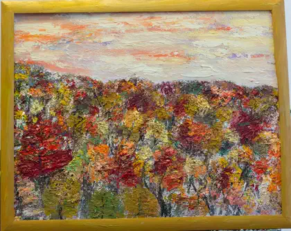 Eva Gata painting “Autumn”