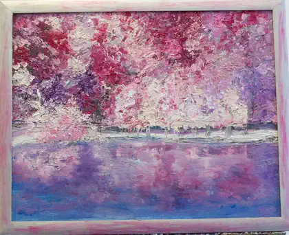 Eva Gata painting “Winter”