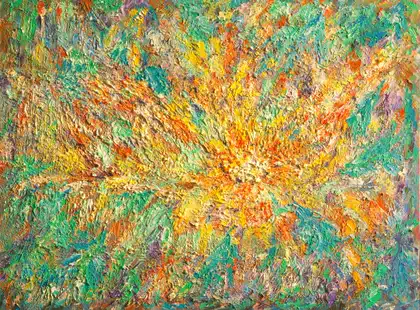Eva Gata painting “Fern Flower”