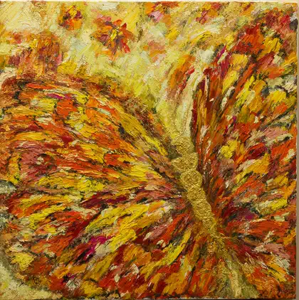 Eva Gata painting “Wings of Glory”