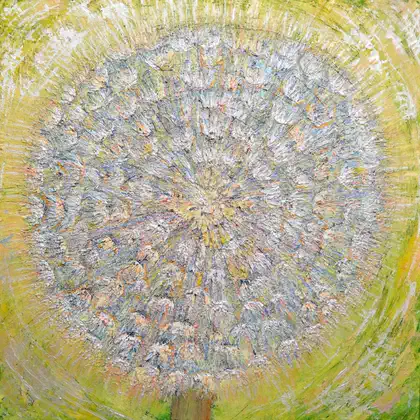 Eva Gata painting “Dandelion”