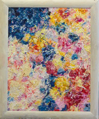 Eva Gata painting “A Memory of Łódź”