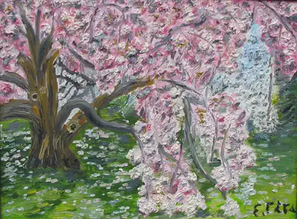 Eva Gata painting “Spring”